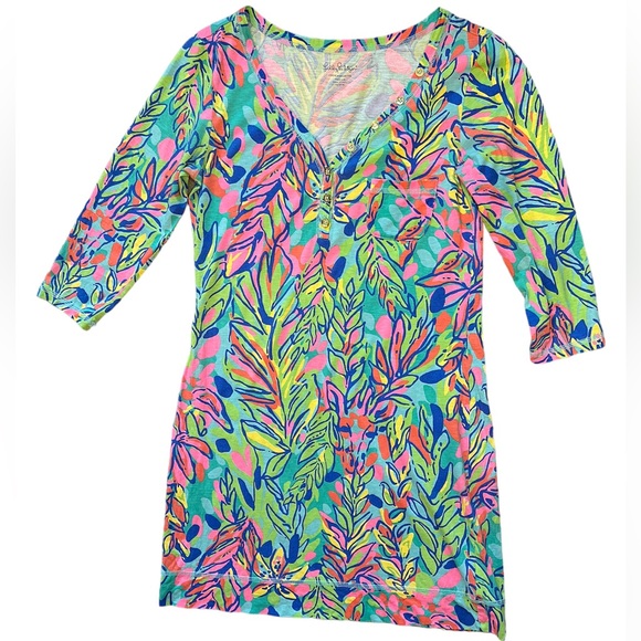 Combinaison Short Lilly Pulitzer Britton Break - Rose Vif Et Marine, Taille S, Neuve